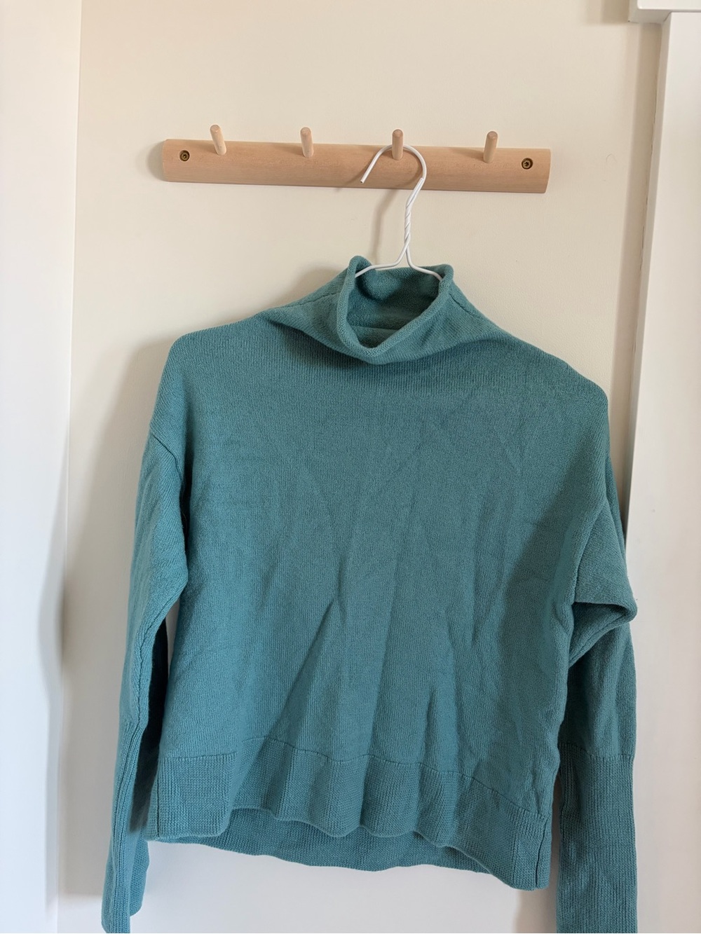 Wilfred Teal Turtleneck Sweater